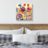 Bouquet mit bunten Blume Leinwanddruck (Insitu (Schlafzimmer))