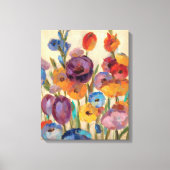 Bouquet mit bunten Blume Leinwanddruck (Vorderseite)