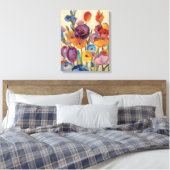 Bouquet mit bunten Blume Leinwanddruck (Insitu (Schlafzimmer))