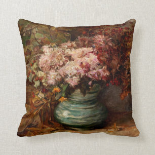 Bouquet mit Chrysanthemen und Marigolets Kissen