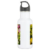 Bouquet mit einer farbenfrohen Wasserflasche (Rückseite)