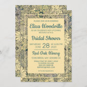 Bouquet mit gelben Blumen Einladung (Vorne/Hinten)