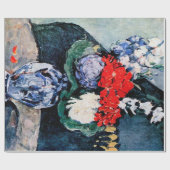 Bouquet mit Little Delft, Paul Cezanne Geschenkpapier (Flach)