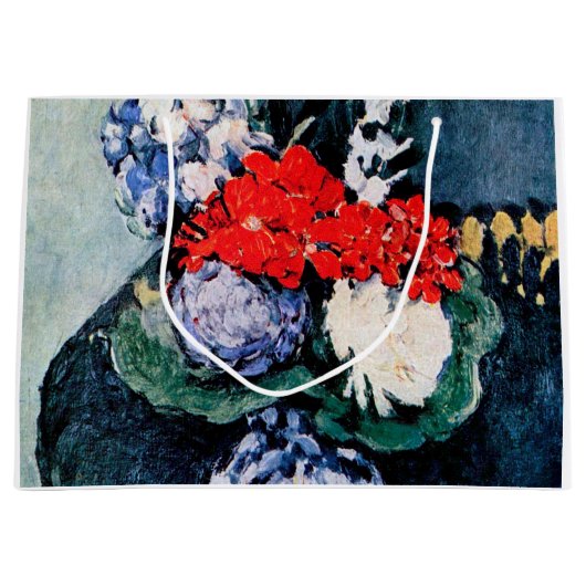 Bouquet mit Little Delft, Paul Cezanne Große Geschenktüte (Vorderseite)