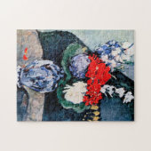 Bouquet mit Little Delft, Paul Cezanne Puzzle (Horizontal)