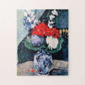 Bouquet mit Little Delft, Paul Cezanne Puzzle (Vertikal)