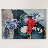 Bouquet mit Little Delft, Paul Cezanne Puzzle (Horizontal)