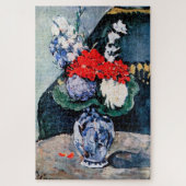 Bouquet mit Little Delft, Paul Cezanne Puzzle (Vertikal)