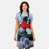 Bouquet mit Little Delft, Paul Cezanne Schürze (Getragen)