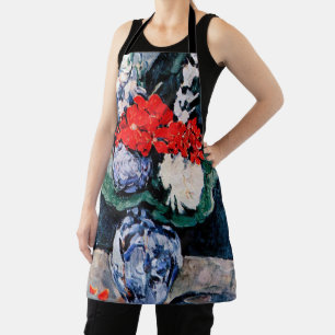 Bouquet mit Little Delft, Paul Cezanne Schürze