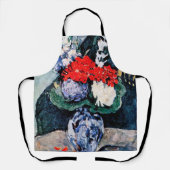 Bouquet mit Little Delft, Paul Cezanne Schürze (Vorderseite)