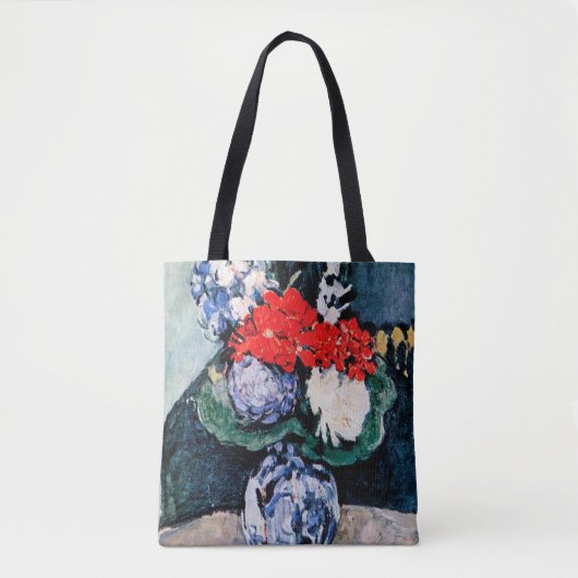 Bouquet mit Little Delft, Paul Cezanne Tasche (Vorderseite)