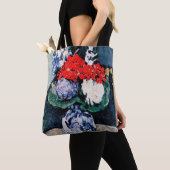 Bouquet mit Little Delft, Paul Cezanne Tasche (Von Nahem)