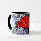 Bouquet mit Little Delft, Paul Cezanne Tasse (Vorderseite Links)