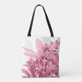 Bouquet mit tropischen Pflanze in Rosa Tasche (Rückseite)