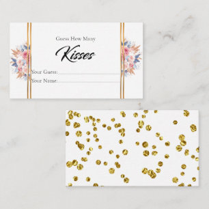 Bouquet Niedlich wie viele Kisses Bridal Einschlie Begleitkarte