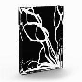 Bouquet Noir: Abstrakt Schwarz & Weiß Fotoblock (Links)