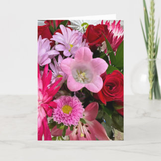Bouquet Note Card<Blank Inside> Einladung