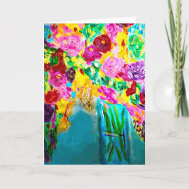 Bouquet-Note-Card für gemischte Blume ( Einladung