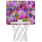 Bouquet of Colors Abstrakt Art Design Mini Basketball Ring (Vorderseite)