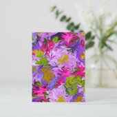 Bouquet of Colors Abstrakt Art Design Postkarte (Stehend Vorderseite)
