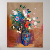 Bouquet of Flowers by Odilon Redon Still Life Poster (Vorne)