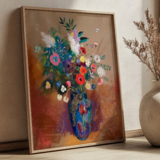 Bouquet of Flowers by Odilon Redon Still Life Poster