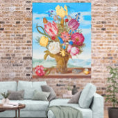 Bouquet of Flowers on a Ledge (1619) by Bosschaert Poster