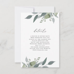 Bouquet of Greenery Details Karte