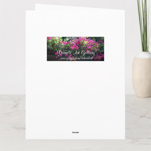 Bouquet of Hearts Birthday Karte (Rückseite)