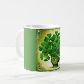 Bouquet of Kleeblatts St. Patrick's Day Irish Kaffeetasse (Vorderseite Links)