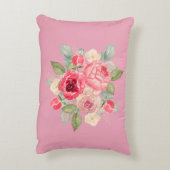 Bouquet of Painted Pink Roses Dekokissen (Rückseite(Vertikal))