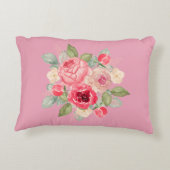 Bouquet of Painted Pink Roses Dekokissen (Rückseite)