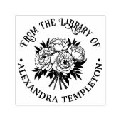 Bouquet of Peonies Library Book Name Embosser Permastempel (Design)