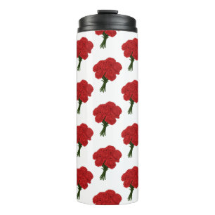 Bouquet of Red Carnation - Elegante Romantische Ku Thermosbecher