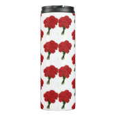 Bouquet of Red Carnation - Elegante Romantische Ku Thermosbecher (Rückseite)
