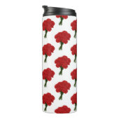 Bouquet of Red Carnation - Elegante Romantische Ku Thermosbecher (Nach rechts gedreht)