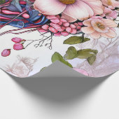Bouquet of Watercolor Dreams Geschenkpapier (Ecke)