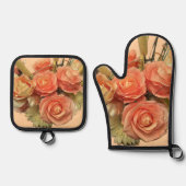"Bouquet" Oven Mitt & Pot Holder Set (Vorderseite)