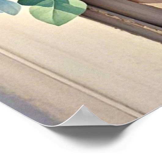 Bouquet-Pfennige Lavendel-Blume Rustikal Poster (Ecke)