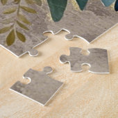 Bouquet-Pfennige Lavendel-Blume Rustikal Puzzle (Seite)