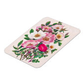 Bouquet Pink & White Wild Rose Blume Magnet (Linke Seite)