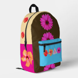 Bouquet Print Cut Sew Bag Bedruckter Rucksack