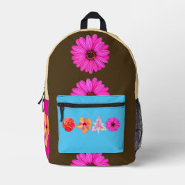 Bouquet Print Cut Sew Bag Bedruckter Rucksack