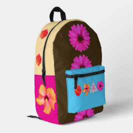 Bouquet-Print-Cut-Sew-Tasche Bedruckter Rucksack