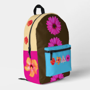 Bouquet-Print-Cut-Sew-Tasche Bedruckter Rucksack