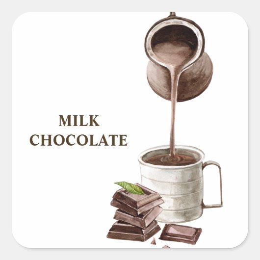 Bouquet-Rahmen Quadratischer Aufkleber (Vorderseite)