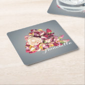 Bouquet Rechteckiger Pappuntersetzer (angewinkelt)