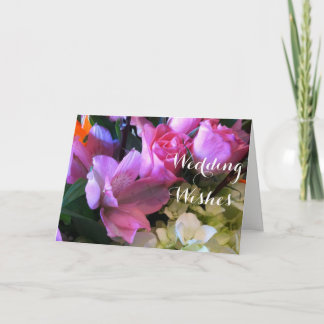 Bouquet Religious Wedding Wunsche Card Karte