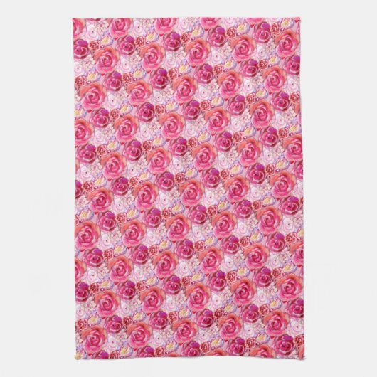 Bouquet Rose Küchentücher (Vertikal)